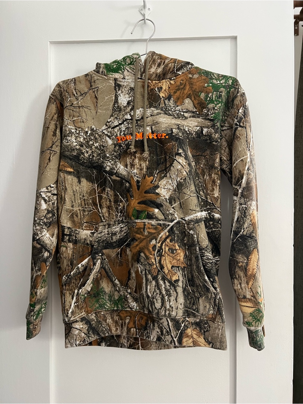 Camo Pullover Hoodie in Brown & Green